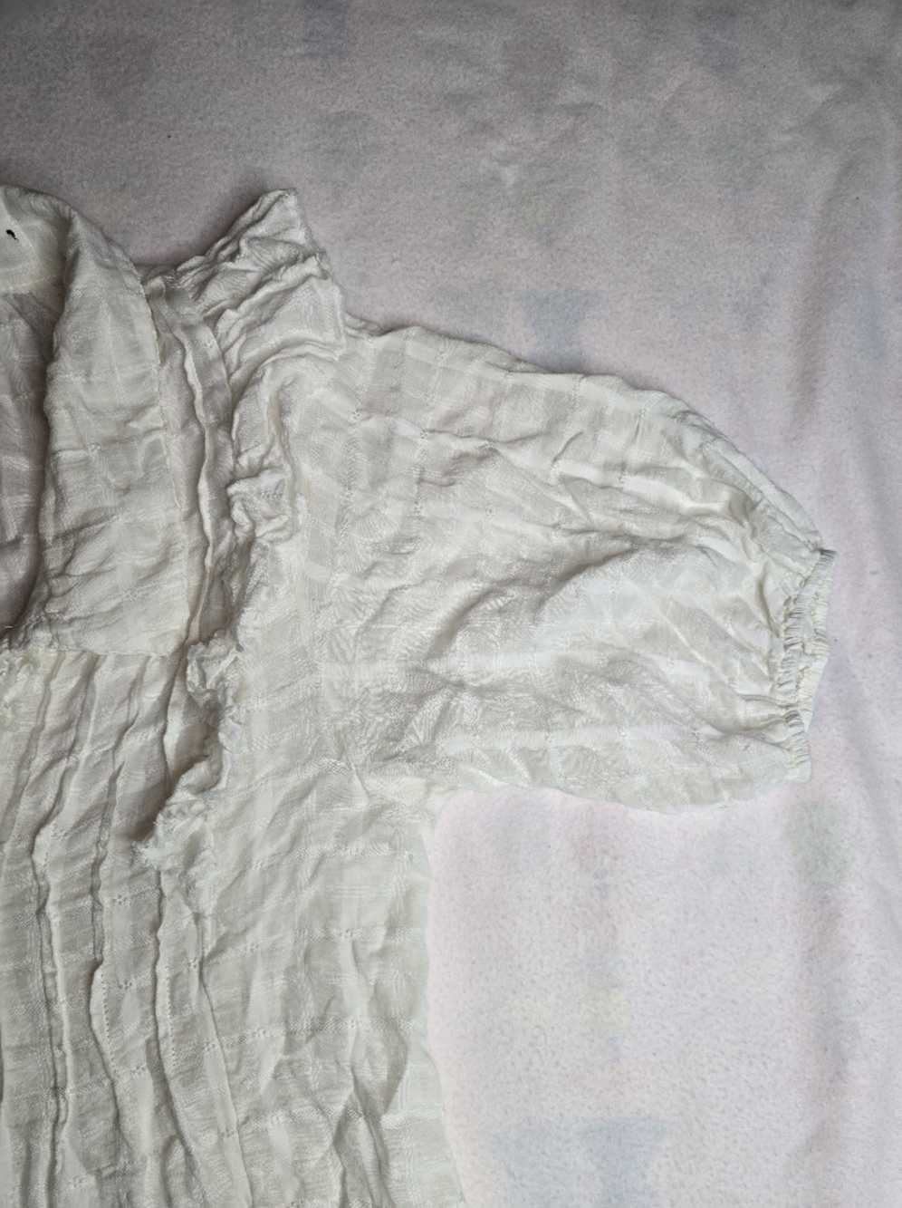 Free People White Textured Mini Dress - Picture 7 of 12